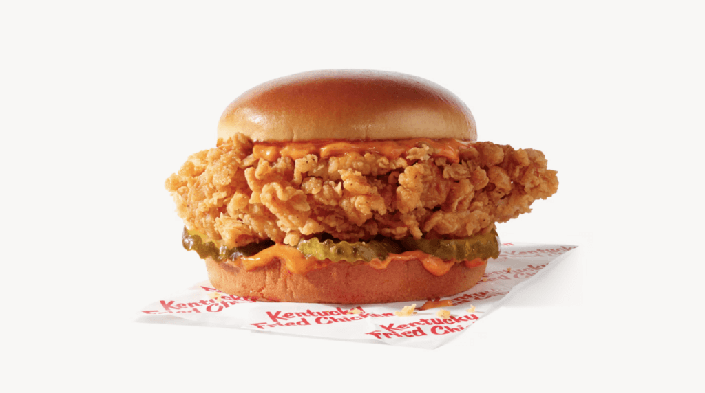 KFC spicy chicken sandwich